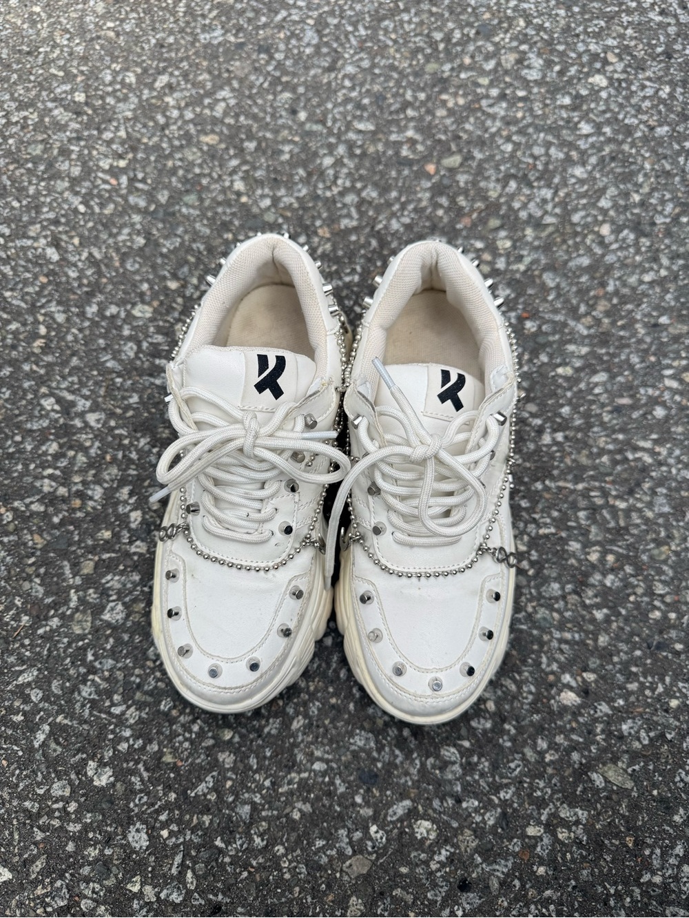 Koi footwear platform white sneakers with charms